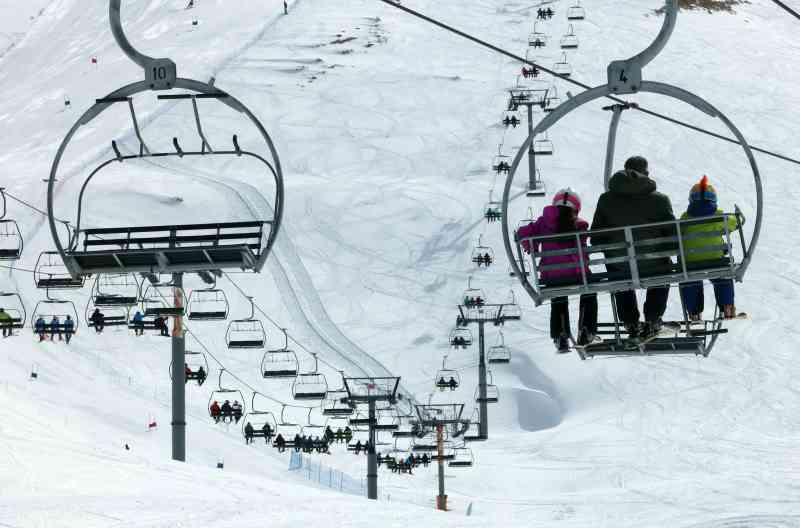 La estación de esquí de Faraya en la montaña del Líbano, al norte de Beirut